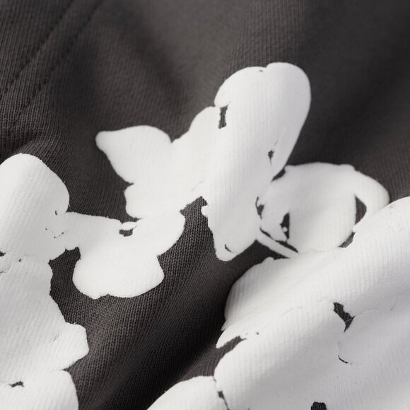 Denim Tears Cotton Sweatshirt with Embossed Print in Kapok Grey Color - - Picture 5 of 8